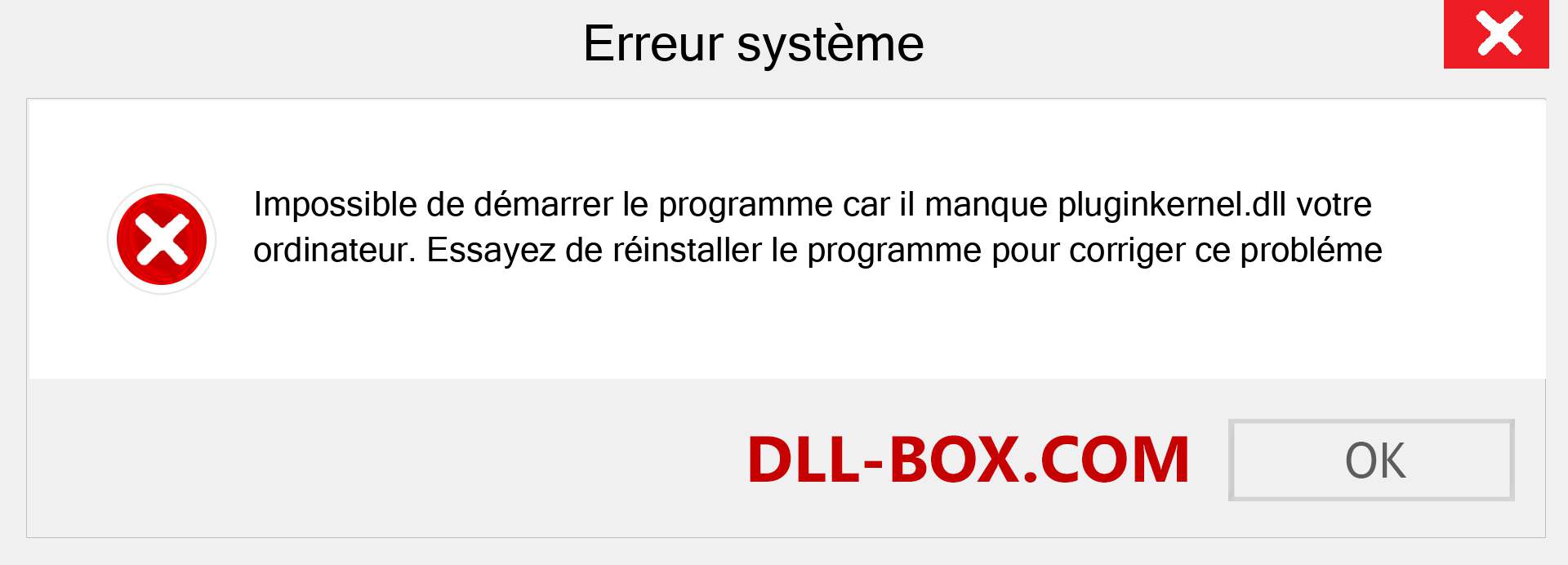 Le fichier pluginkernel.dll est manquant ?. Télécharger pour Windows 7, 8, 10 - Correction de l'erreur manquante pluginkernel dll sur Windows, photos, images