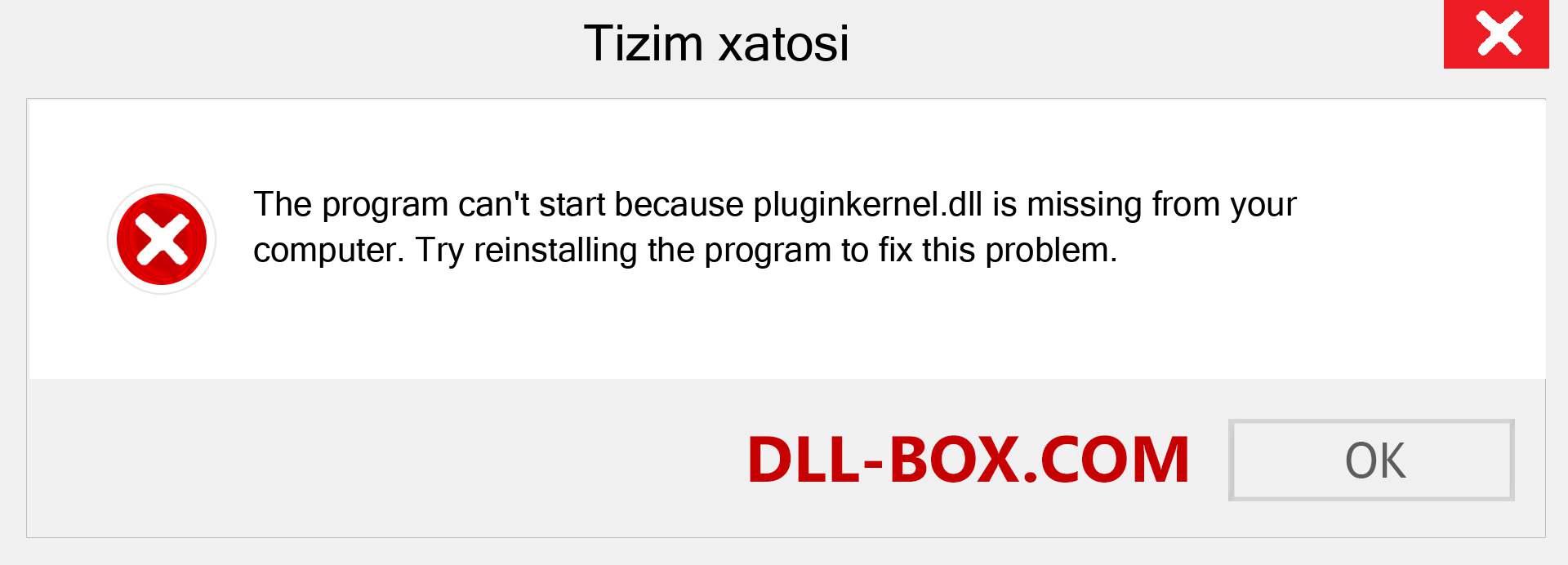 pluginkernel.dll fayli yo'qolganmi?. Windows 7, 8, 10 uchun yuklab olish - Windowsda pluginkernel dll etishmayotgan xatoni tuzating, rasmlar, rasmlar